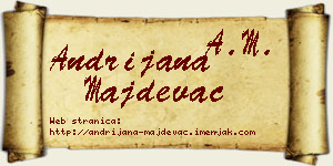 Andrijana Majdevac vizit kartica